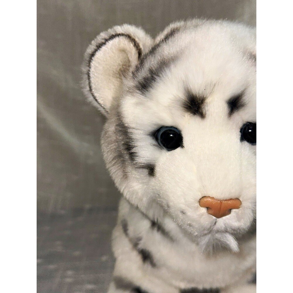 Douglas Silky White Tiger Cub Plush Realistic wild life Stuffed Animal 12 in